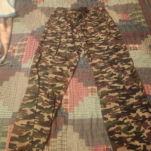 Womens Boxercraft camo flannel pants size Large